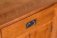 Mission Style Solid Oak Nightstand Model A3 - Michael's Cherry Stain - Crafters and Weavers