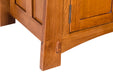 Mission Style Solid Oak Nightstand Model A3 - Michael's Cherry Stain - Crafters and Weavers