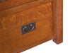 Mission Quarter Sawn Oak 72" TV Stand - Michael's Cherry (MC-A) - Crafters and Weavers