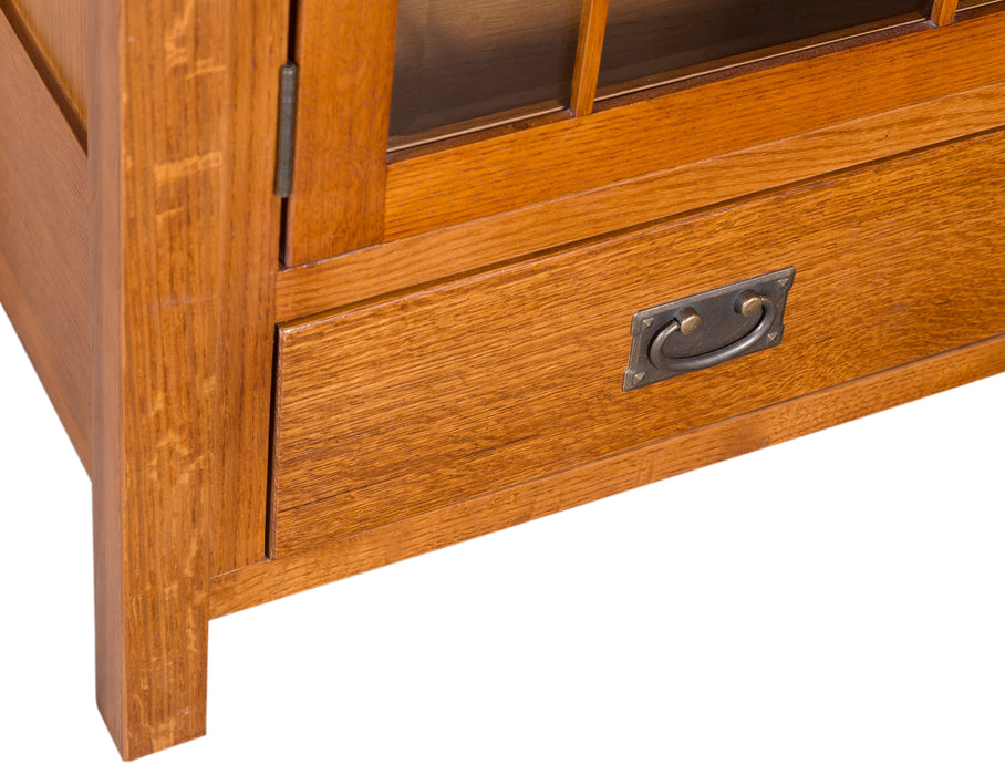 Mission Quarter Sawn Oak 48" TV Stand - Light Oak - Crafters and Weavers