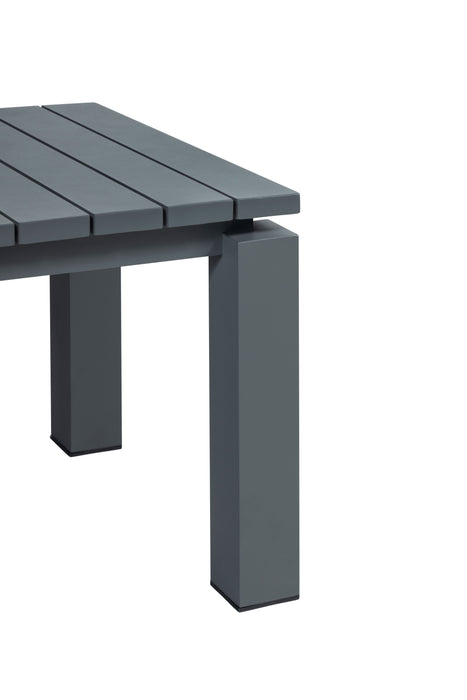 Sardinia Outdoor Aluminum End Table - Gray