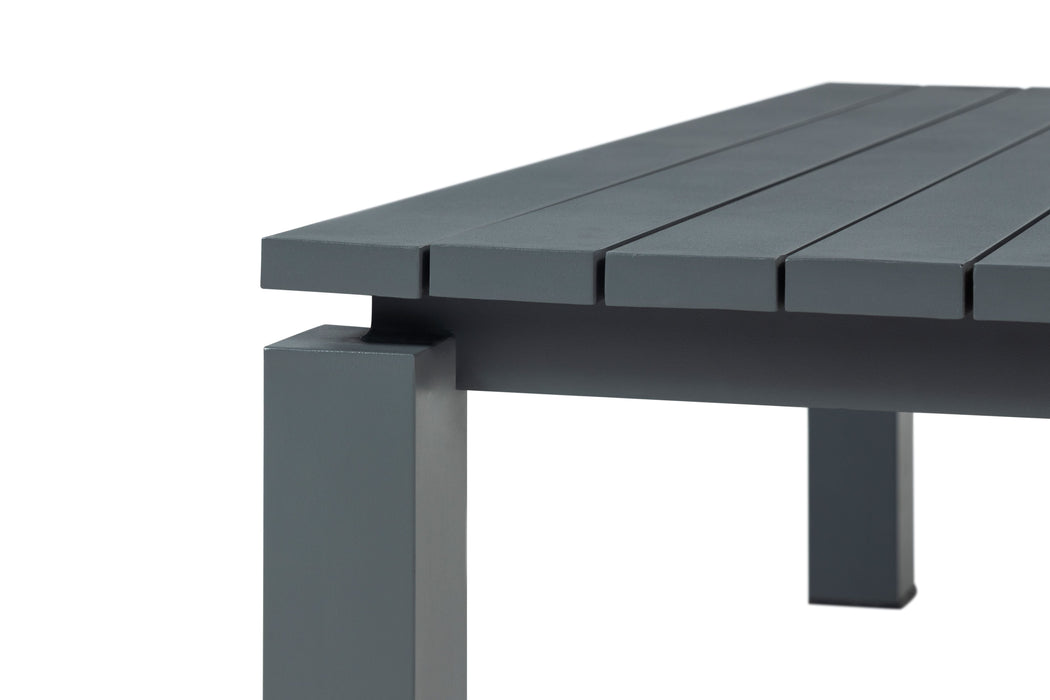 Sardinia Outdoor Aluminum Coffee Table - Gray