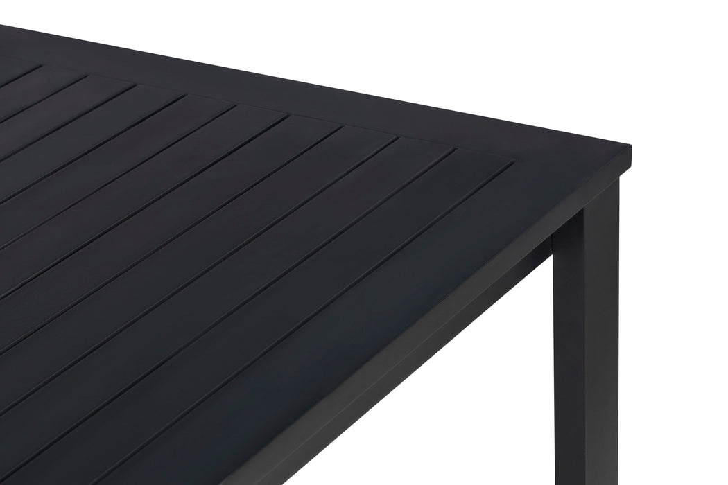 Sardinia Outdoor Aluminum Dining Table - Black