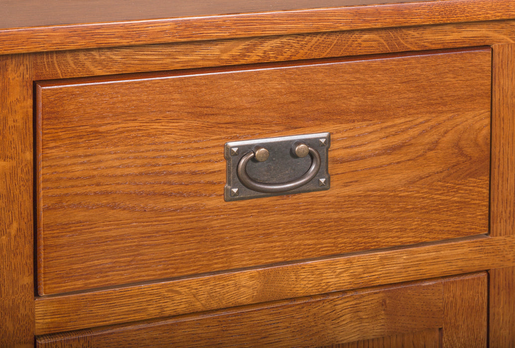 Mission 2 Door 2 Drawer Cabinet - Michael's Cherry - Crafters and Weavers