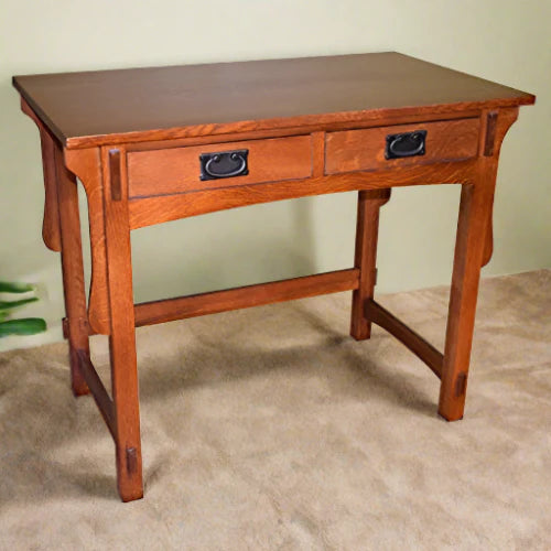 Mission Style Library Table with Removable Organizer