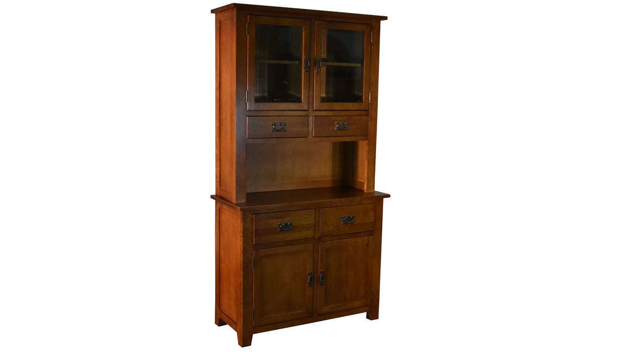 Mission 4 Door & 4 Drawer China Cabinet - Michael's Cherry - 42" - Crafters and Weavers