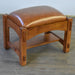 Arts & Crafts Quarter Sawn Oak Mission Foot Stool Light - Crafters and Weavers