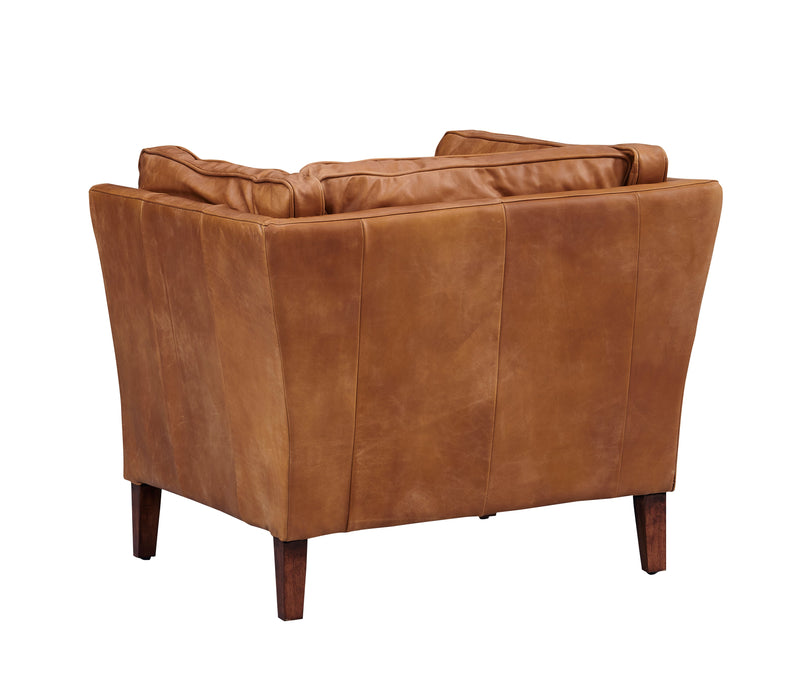 Kenmore Leather Arm Chair - Light Brown