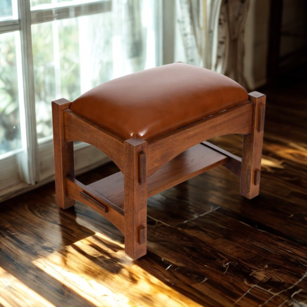 Craftsman / Mission Mortise and Tenon Foot Stool — Artisans and Looms