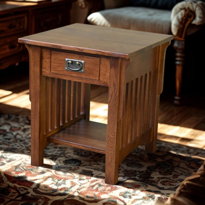 Mission 1 Drawer Crofter End Table - Model A19