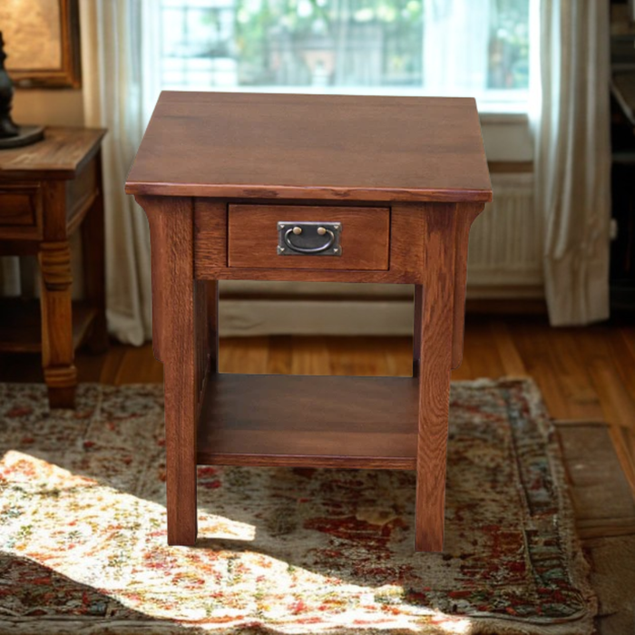 Mission 1 Drawer Crofter End Table - Model A19