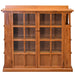 Mission Double Door Bookcase with Side Shelves - Michael's Cherry (MC1) - Crafters and Weavers