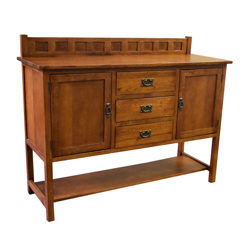 Mission Turner Sideboard with 3 Drawers and 2 Doors - Michael's Cherry (MC-A) - 58" - Crafters and Weavers