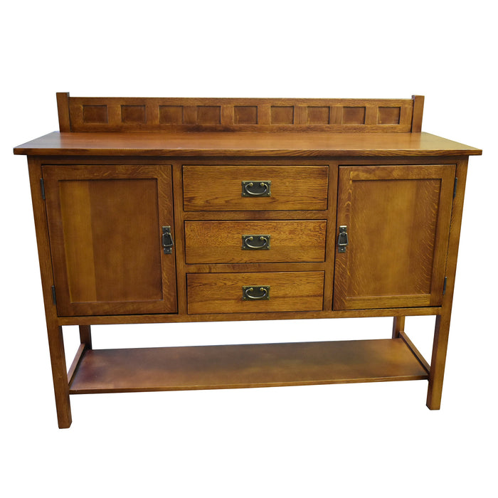 Mission Turner Sideboard with 3 Drawers and 2 Doors - Michael's Cherry (MC-A) - 58" - Crafters and Weavers