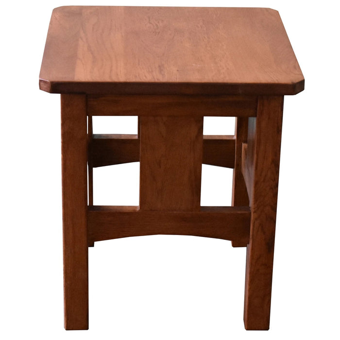 Mission Oak Slat End Table - Michael's Cherry (MC1) - Crafters and Weavers