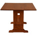 Mission Solid Oak Drop Leaf Dining Table - Michael's Cherry (MC1) - Crafters and Weavers