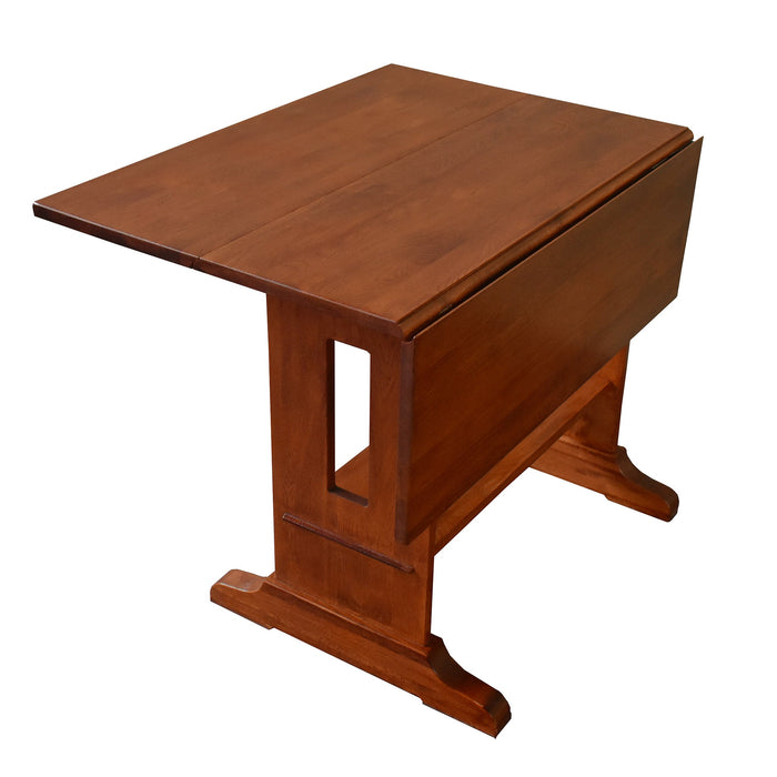 Mission Solid Oak Drop Leaf Dining Table - Michael's Cherry (MC1)