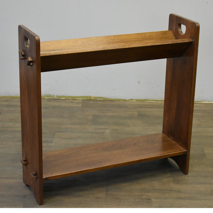 Mission / Arts and Crafts Book and Magazine Stand - Walnut (W1) - Crafters and Weavers