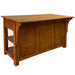 Mission 3 Drawer Oak Kitchen Island 60'' - Michael's Cherry (MC-A) - Crafters and Weavers