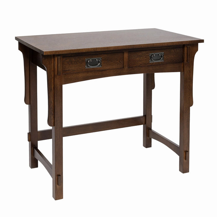 Mission Oak Desk with Removable Organizer - Walnut