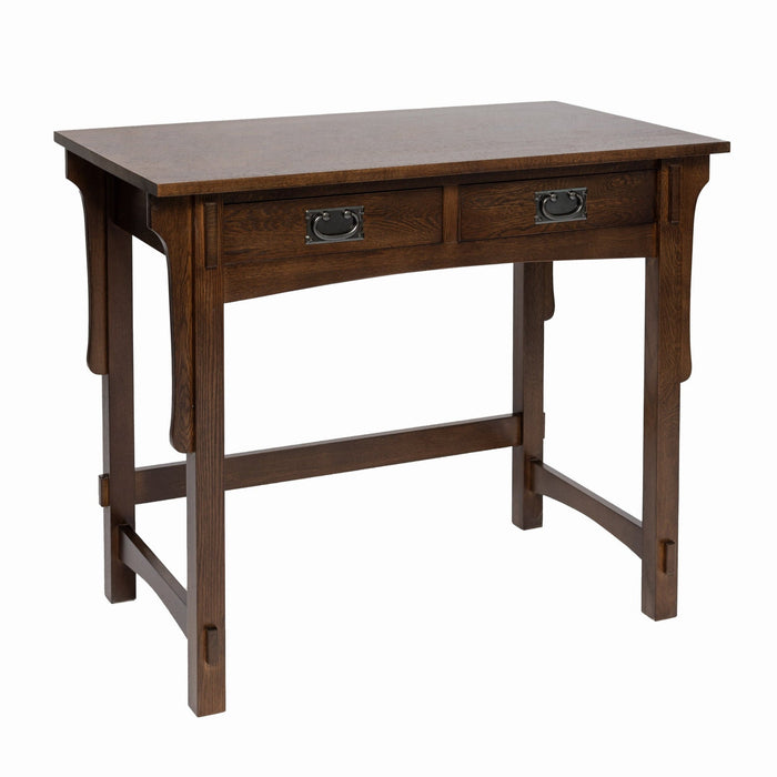 Mission Quarter Sawn Oak Writing Desk - Walnut