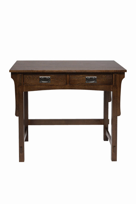 Mission Oak Desk with Removable Organizer - Walnut