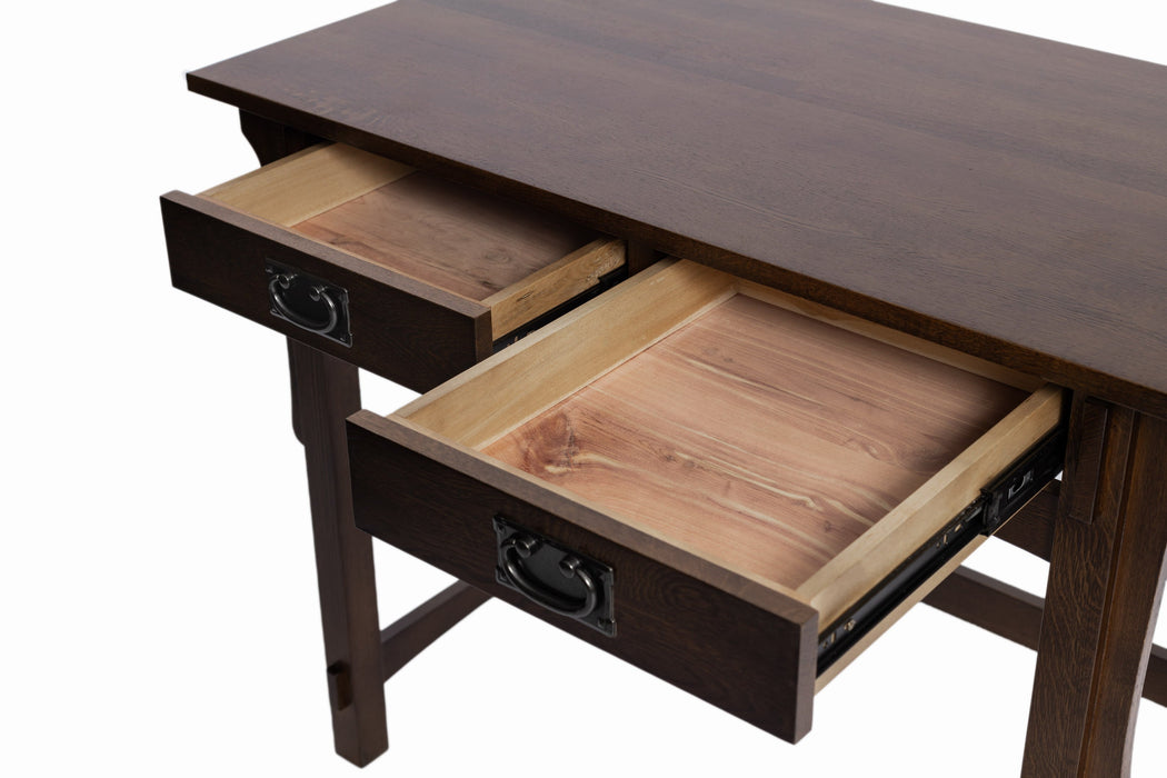 Mission Quarter Sawn Oak Writing Desk - Walnut