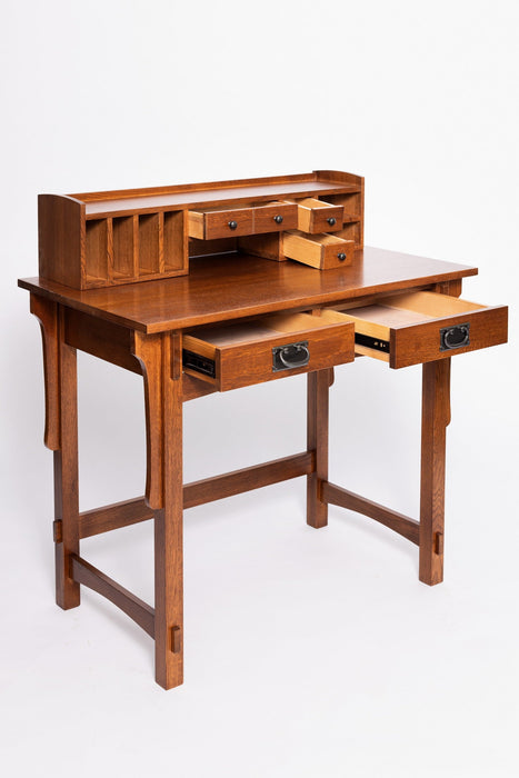 Mission Style Library Table with Removable Organizer