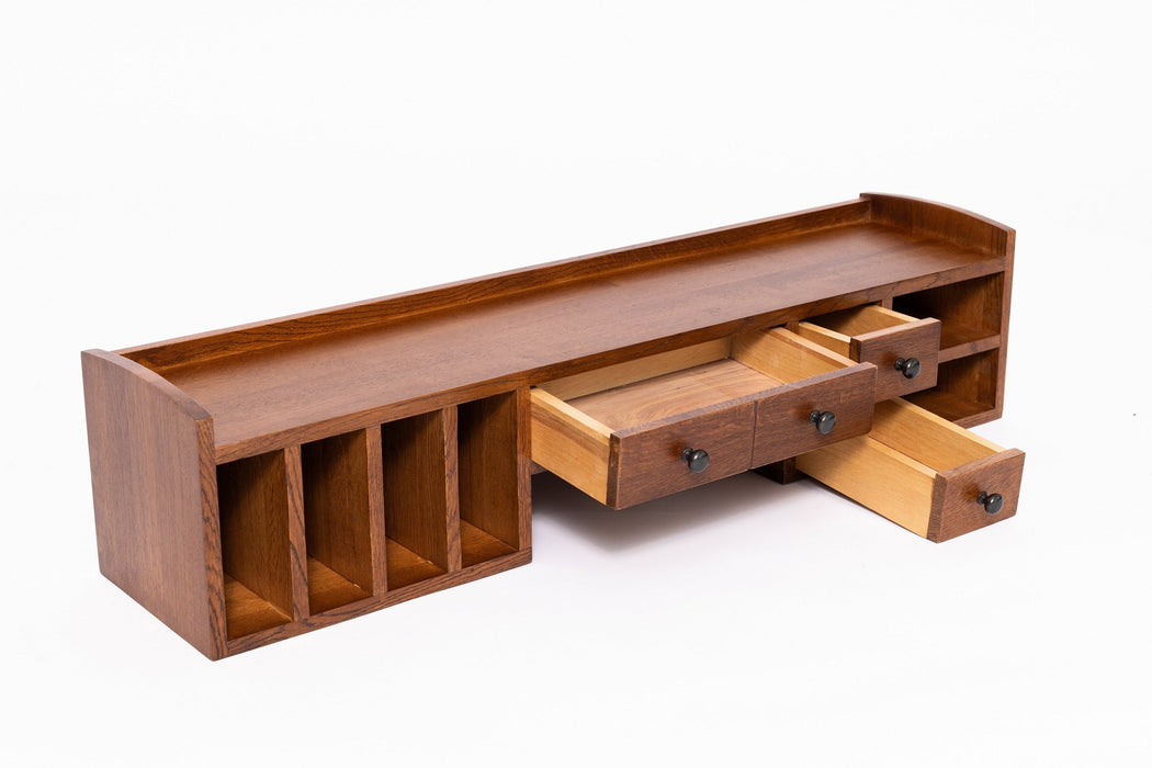 Mission Style Library Table with Removable Organizer