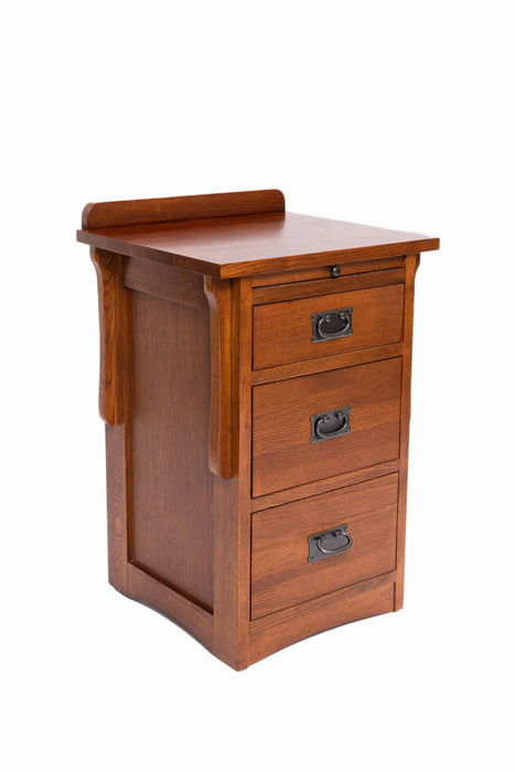 Crofter Style 3 Drawer End Table with Writing Tray - Michael's Cherry (MC3)