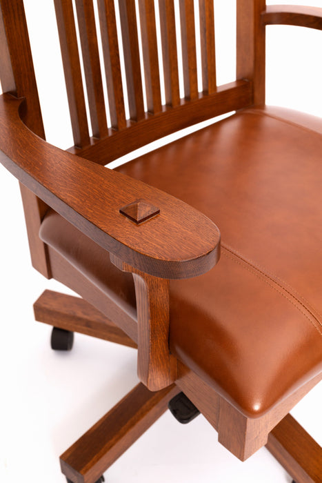 Arts and Crafts Mission Oak Office Chair