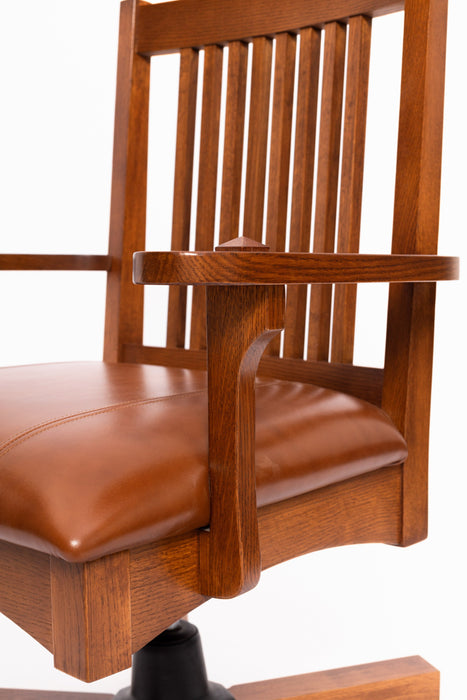 Arts and Crafts Mission Oak Office Chair