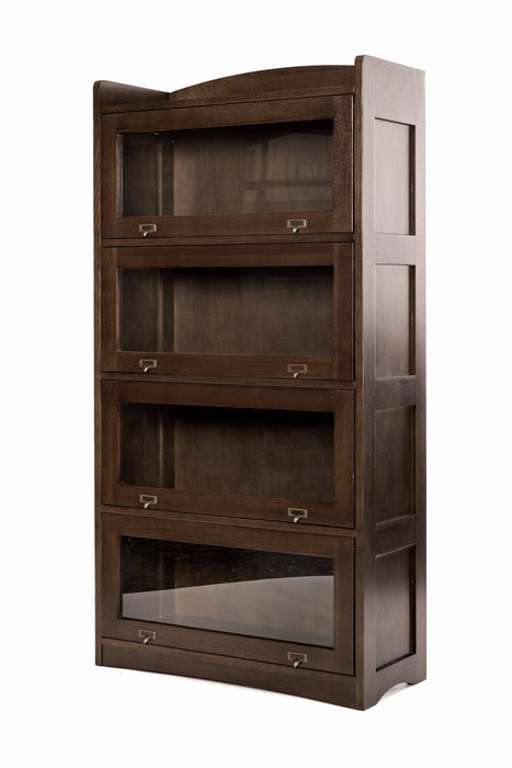 Mission Quarter Sawn Oak 4 Stack Barrister Bookcase