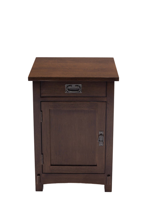 Mission / Arts and Crafts 1 Door, 1 Drawer Nightstand