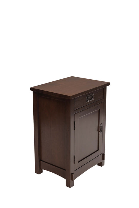 Mission / Arts and Crafts 1 Door, 1 Drawer Nightstand