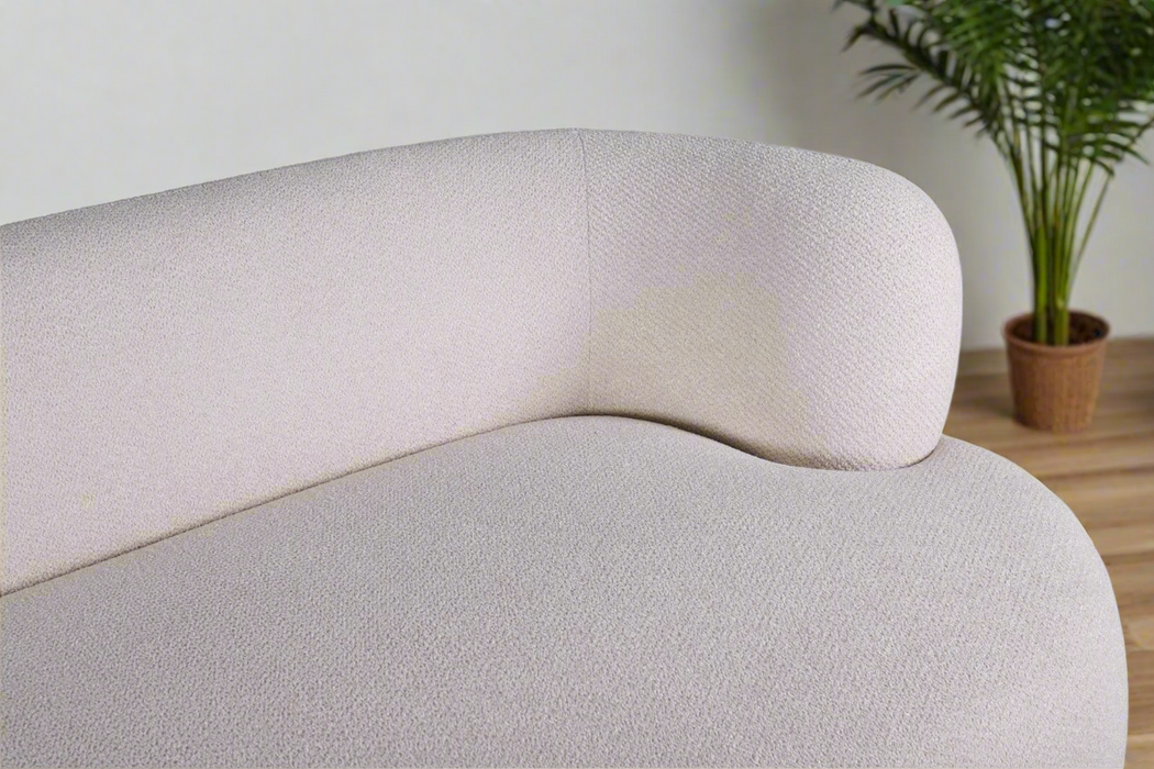 Pure Collection Modern Sectional 4-Seater Fabric Sofa – 120"