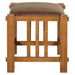 Mission Spindle Stool - Quarter Sawn Oak & Leather (2 Colors Available) - Michael's Cherry - Crafters and Weavers