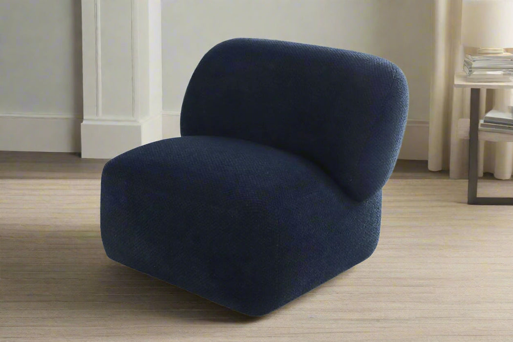 Forma Mid-Century Modern Swivel Livingroom Chair - Blue