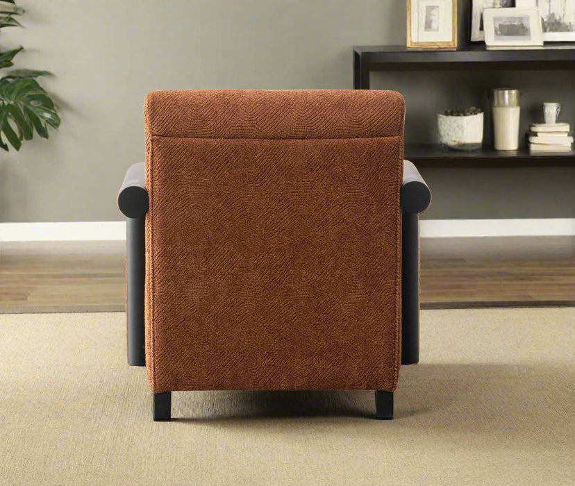 Nora Collection Mid-Century Modern  Arm Chair - Orange