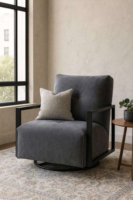 Linea Collection Modern Swivel Arm Chair
