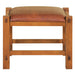 Mission Spindle Stool - Quarter Sawn Oak & Leather (2 Colors Available) - Michael's Cherry - Crafters and Weavers