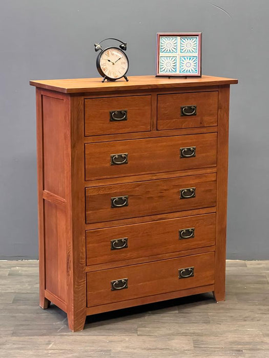 Mission 6 Drawer Dresser - Walnut