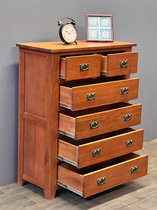 Mission 6 Drawer Dresser - Walnut