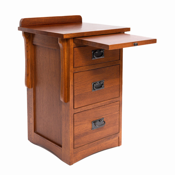 Crofter Style 3 Drawer End Table with Writing Tray - Michael's Cherry (MC3)